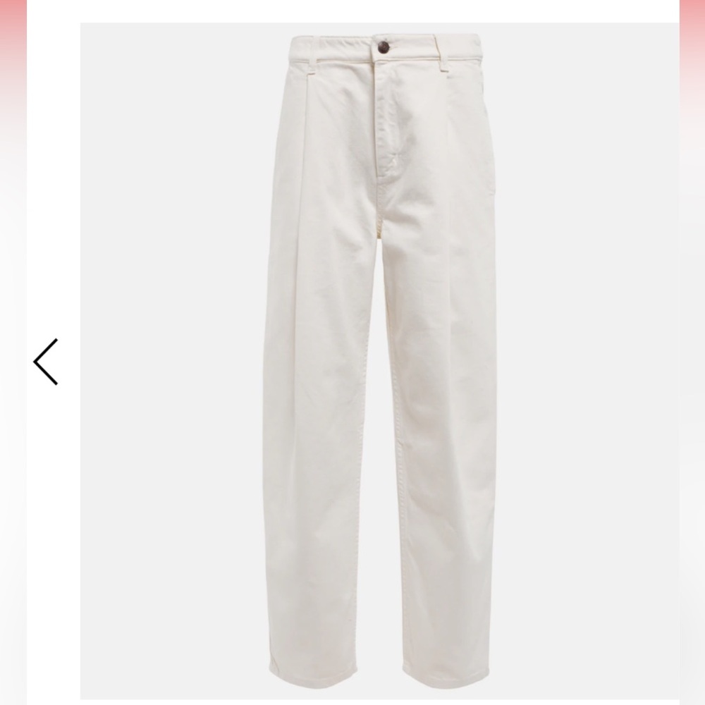 Magda Butrym Cream high rise straight Women Jeans